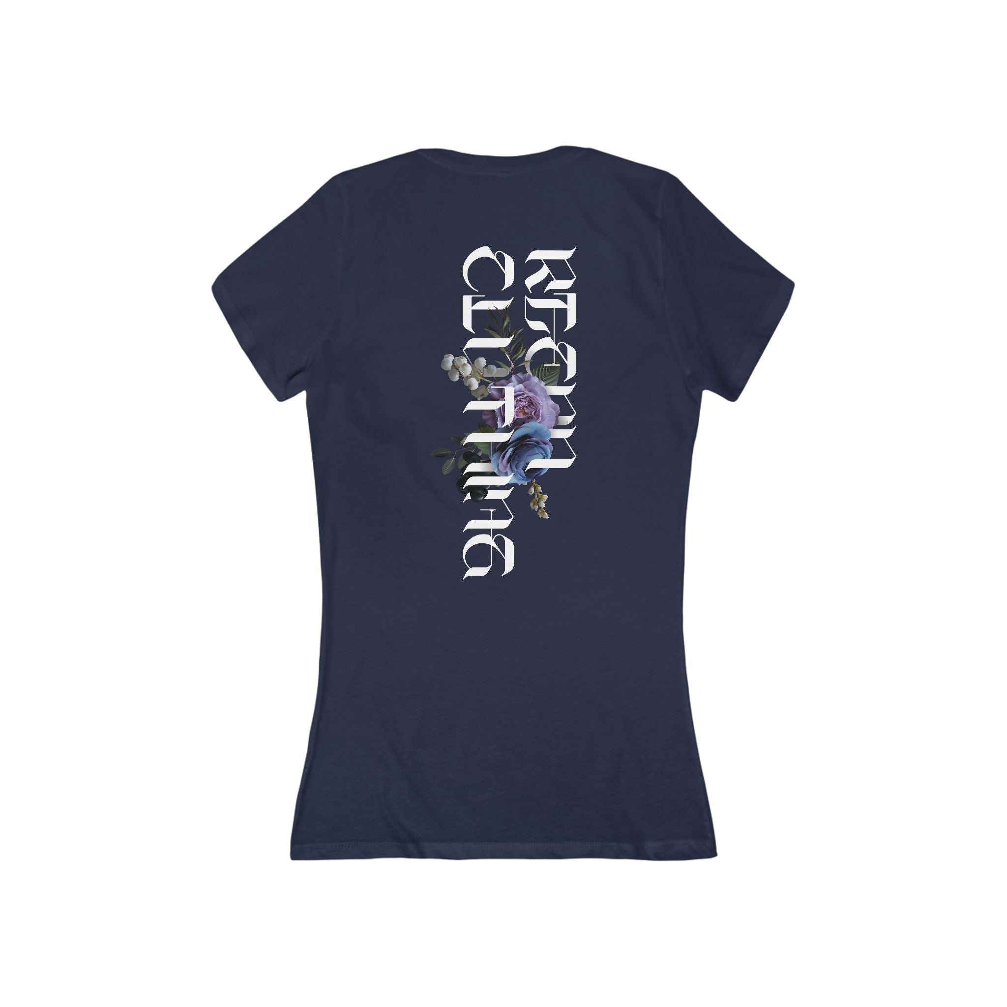 Floral blue tee