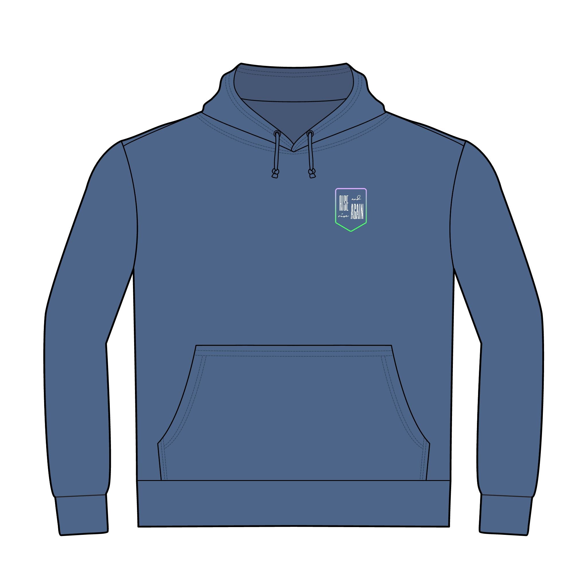 Rise and rise again - women's hoodie